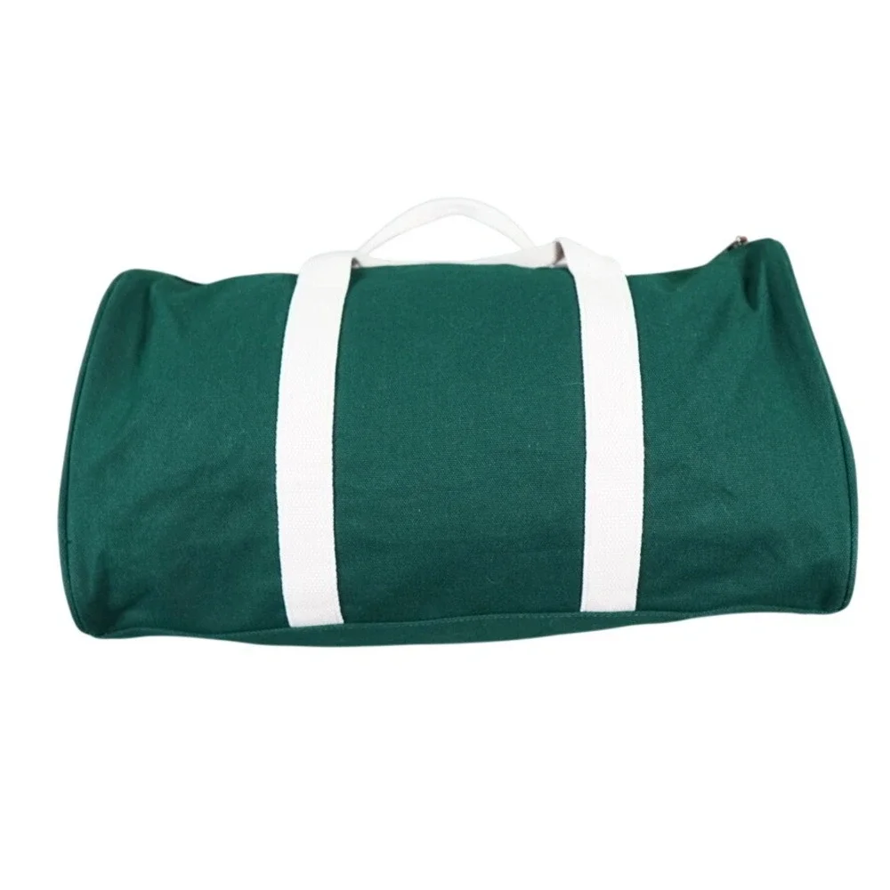 AG1 Duffle Bag Unisex Medium Green Canvas Athletic Greens Gym Travel Bag